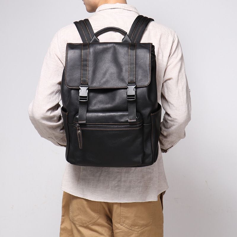 Balo Da Bò Thật VINTAGE Phong Cách Âu Mỹ Đa Chức Năng TUDA BPL385