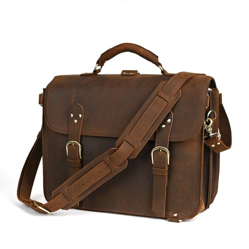 Cặp Da Công Sở Da Bò Sáp Italy Cao Cấp Đa Năng Kết Hợp Balo SBM390