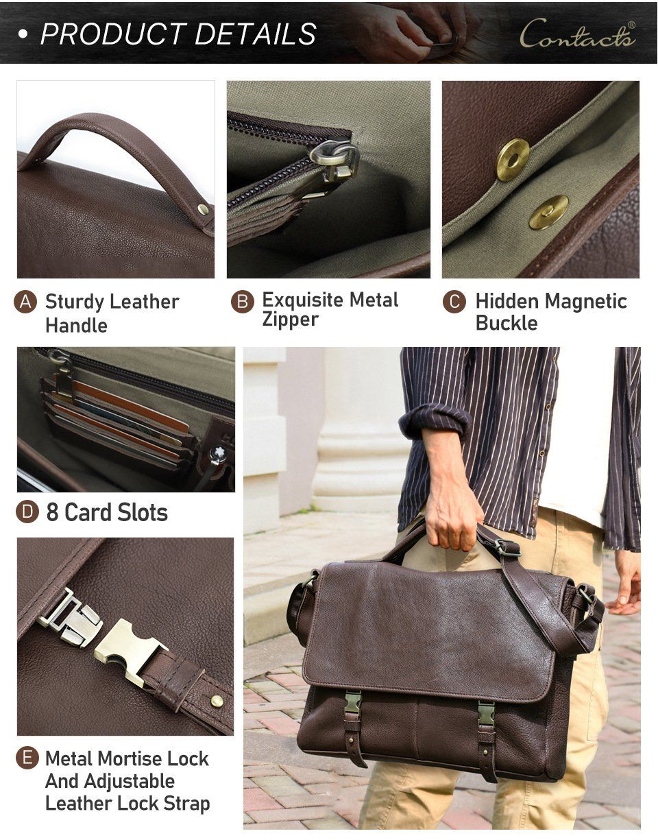 Cặp Da Công Sở & Doanh Nhân Da Thật Đựng Laptop VINTAGE TUDA SBM398