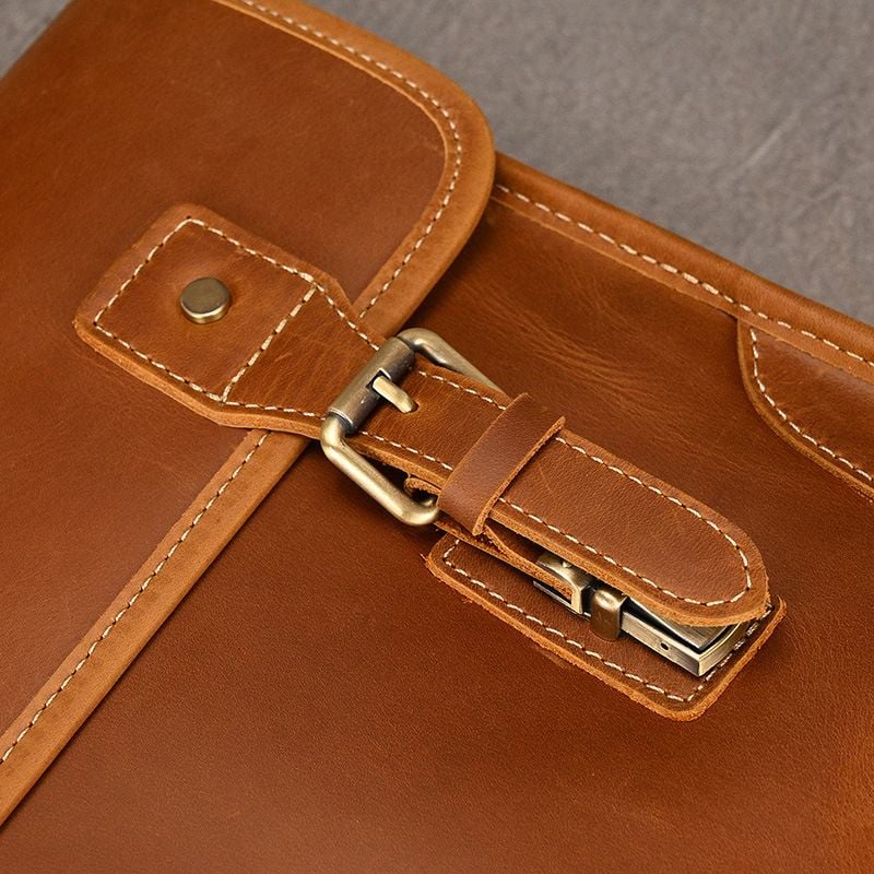 Cặp Da Công Sở Da Bò Sáp Cao Cấp Đựng Laptop VINTAGE TUDA SBM399