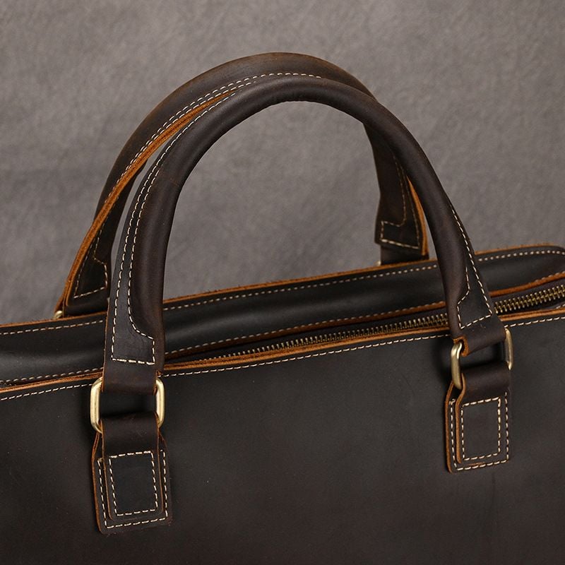 Cặp Da Công Sở Da Bò Sáp Cao Cấp Đựng Laptop RETRO SBM384