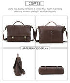 Cặp Da Công Sở & Doanh Nhân Da Thật Đựng Laptop VINTAGE TUDA SBM398