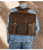 Cặp Da Công Sở Da Bò Sáp Italy Cao Cấp Đa Năng Kết Hợp Balo SBM390