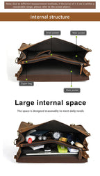 Cặp Da Công Sở Da Bò Sáp Italy Cao Cấp Đa Năng Kết Hợp Balo SBM390