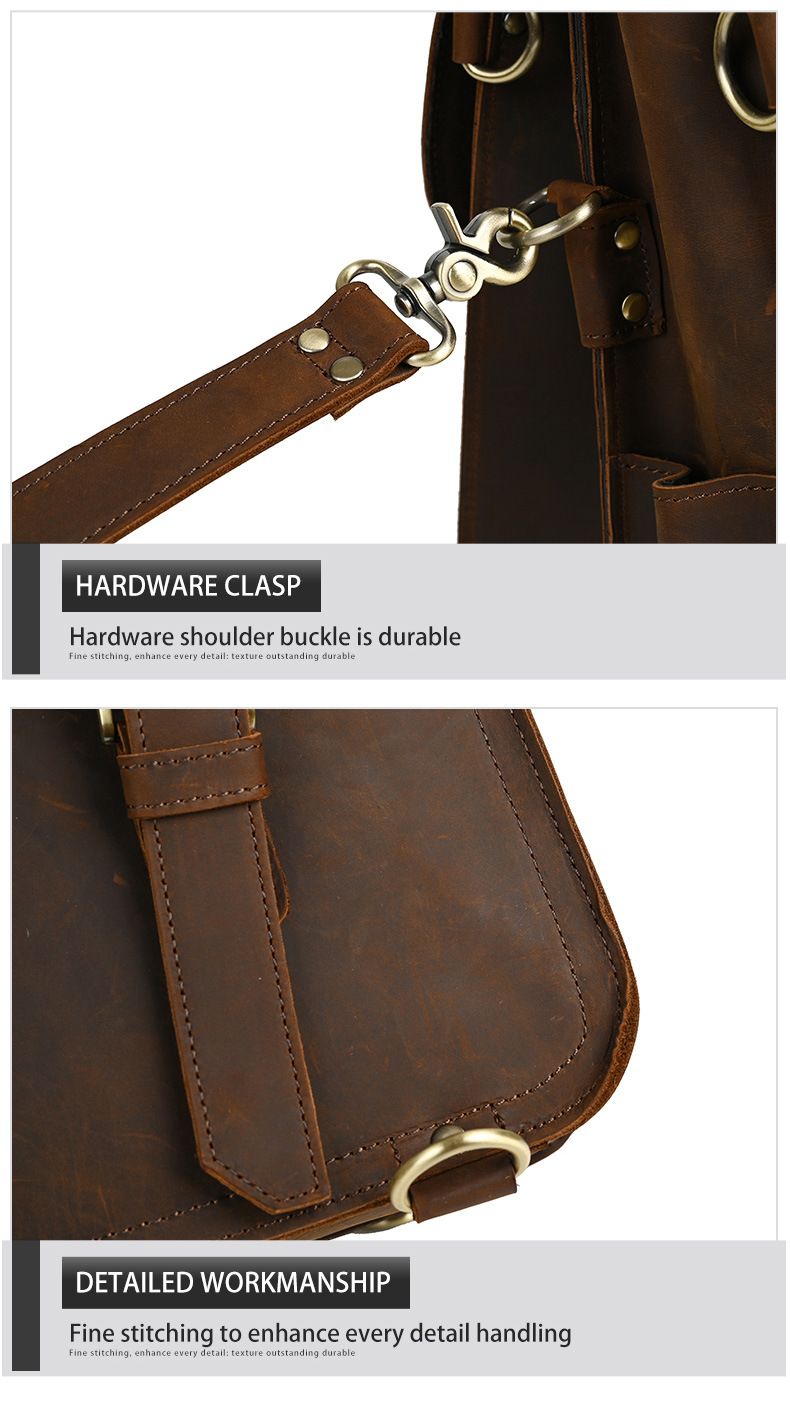 Cặp Da Công Sở Da Bò Sáp Italy Cao Cấp Đa Năng Kết Hợp Balo SBM390