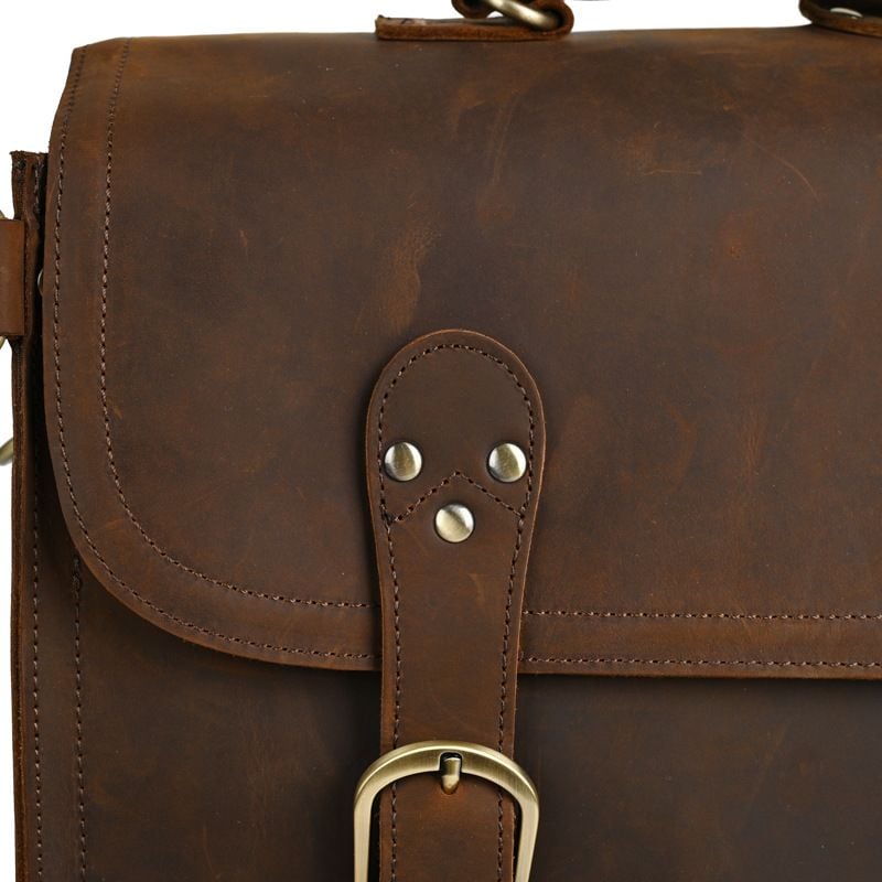 Cặp Da Công Sở Da Bò Sáp Italy Cao Cấp Đa Năng Kết Hợp Balo SBM390