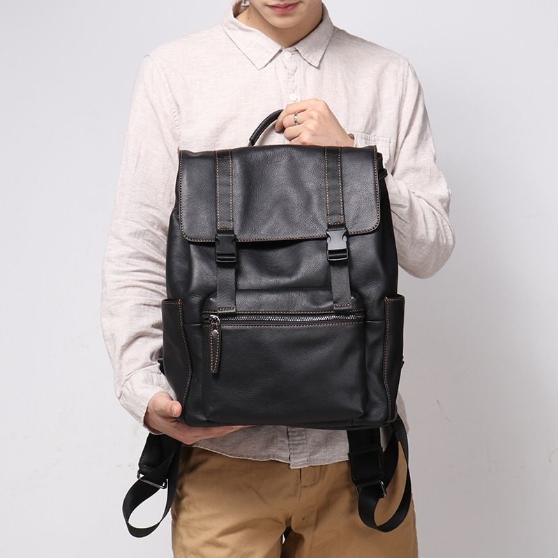 Balo Da Bò Thật VINTAGE Phong Cách Âu Mỹ Đa Chức Năng TUDA BPL385