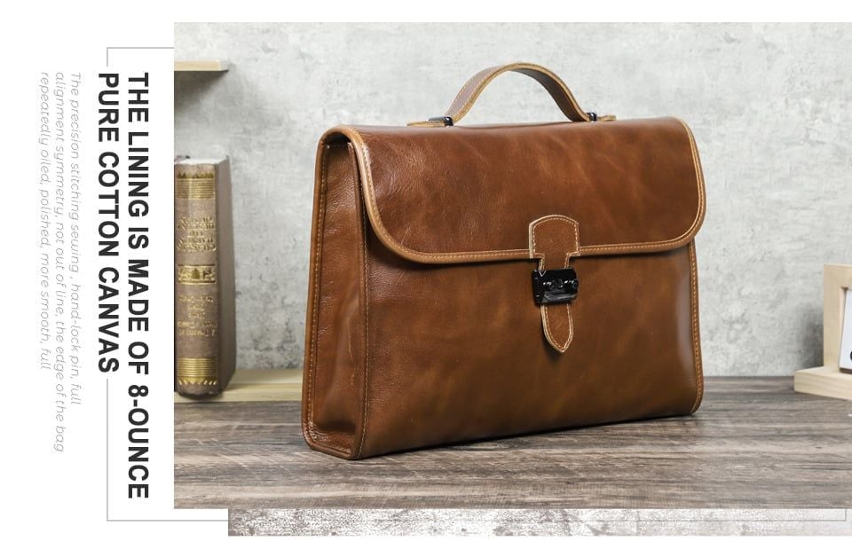 Cặp Da Thật Xách Tay Cao Cấp Đựng Laptop & Hồ Sơ TUDA SBM421