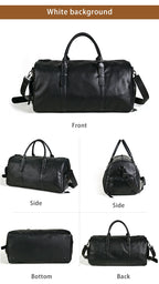 Túi Du Lịch Da Bò Thật Dung Tích Lớn Có Ngăn Chứa Giầy Phong Cách Âu Mỹ TBL416