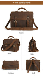 Cặp Da Công Sở Da Bò Sáp Italy Cao Cấp Đa Năng Kết Hợp Balo SBM390