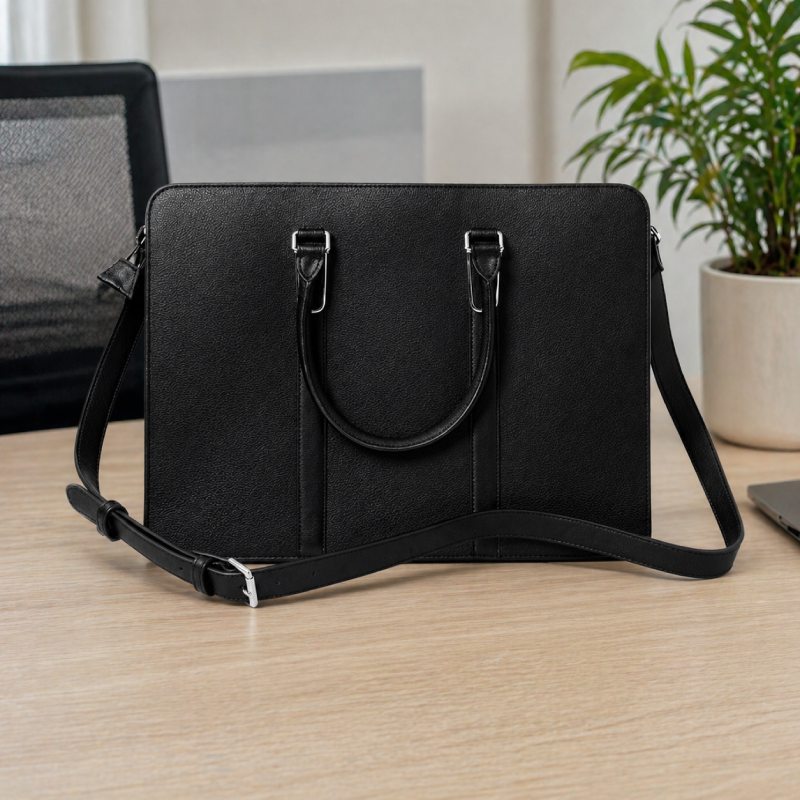 Cặp Da Bò VEG Patina Italy Cao Cấp Xách Tay Đựng Laptop & Hồ Sơ Bussiness Men TUDA SBM282