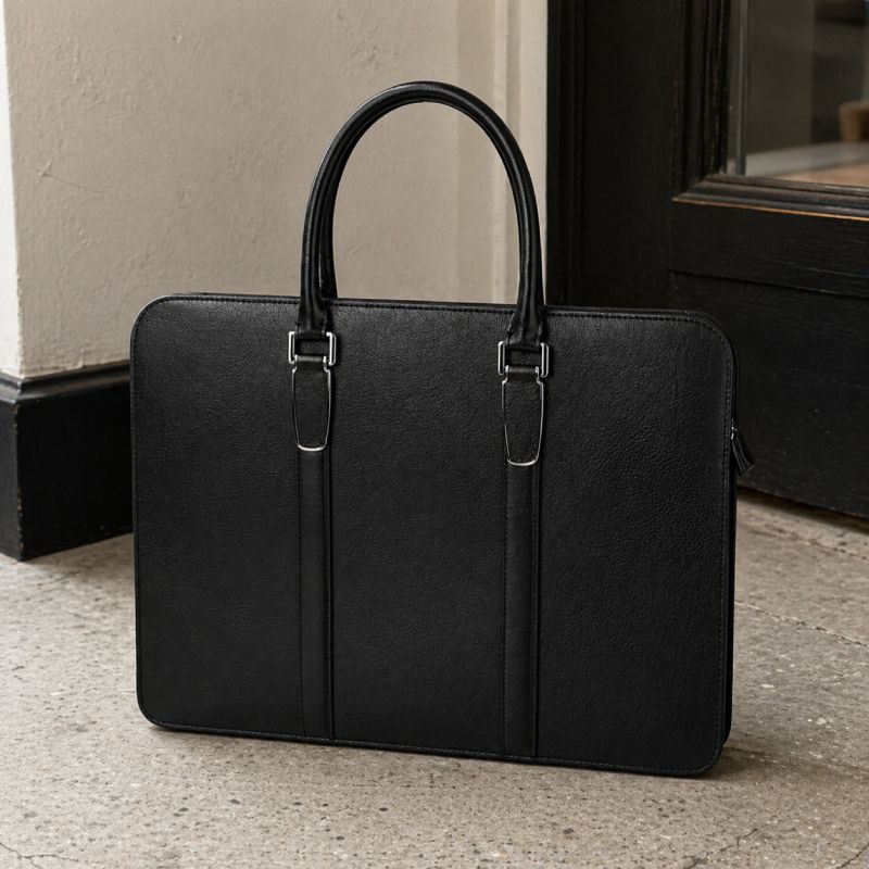 Cặp Da Bò VEG Patina Italy Cao Cấp Xách Tay Đựng Laptop & Hồ Sơ Bussiness Men TUDA SBM282