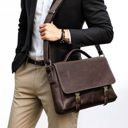 Cặp Da Công Sở & Doanh Nhân Da Thật Đựng Laptop VINTAGE TUDA SBM398