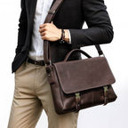 Cặp Da Công Sở & Doanh Nhân Da Thật Đựng Laptop VINTAGE TUDA SBM398