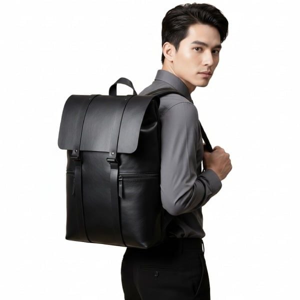 Balo Da Thật Handmade Cao Cấp Dung Tích Lớn TUDA BPL403