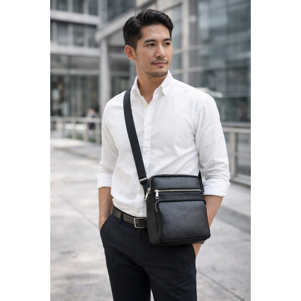 Túi Da NAPPA Đeo Chéo Đựng iPad Thương Hiệu TUDA SBM409