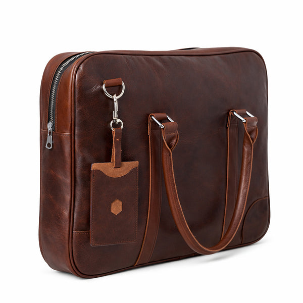 Cặp Xách Tay Da Bò VEG Italy Nhập Khẩu Đựng Laptop Bussiness Men TUDA SBM191