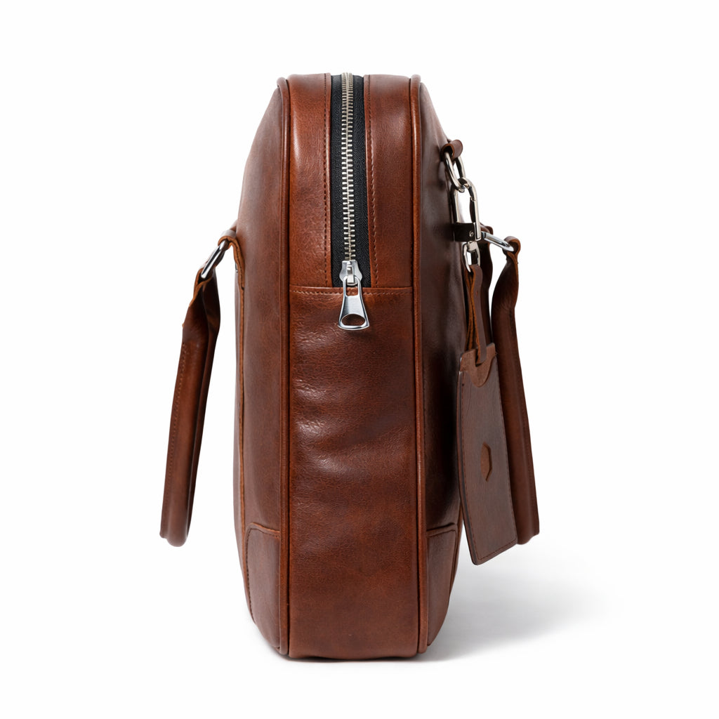 Cặp Xách Tay Da Bò VEG Italy Nhập Khẩu Đựng Laptop Bussiness Men TUDA SBM191